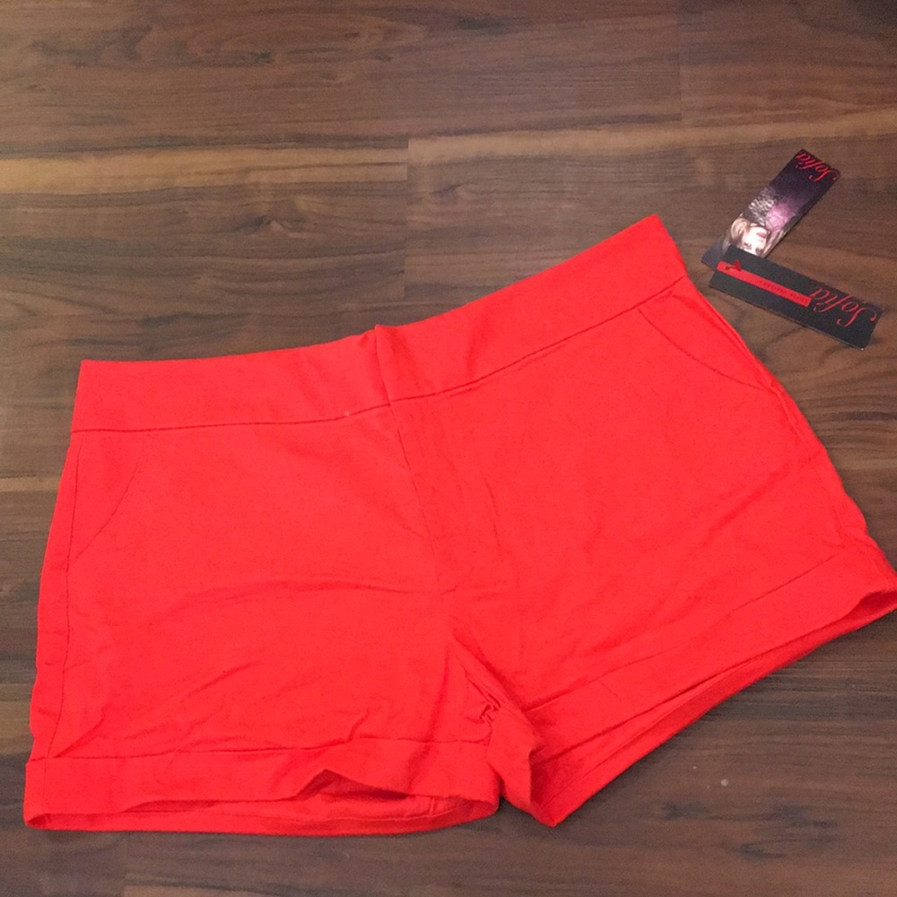 New orange shorts
